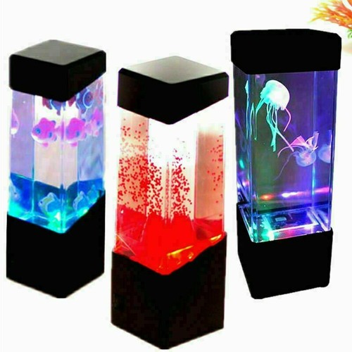 LED Jellyfish Light Lava Lamp Night Light Aquarium Multicolor Lighting Mood AU - Picture 2 of 12