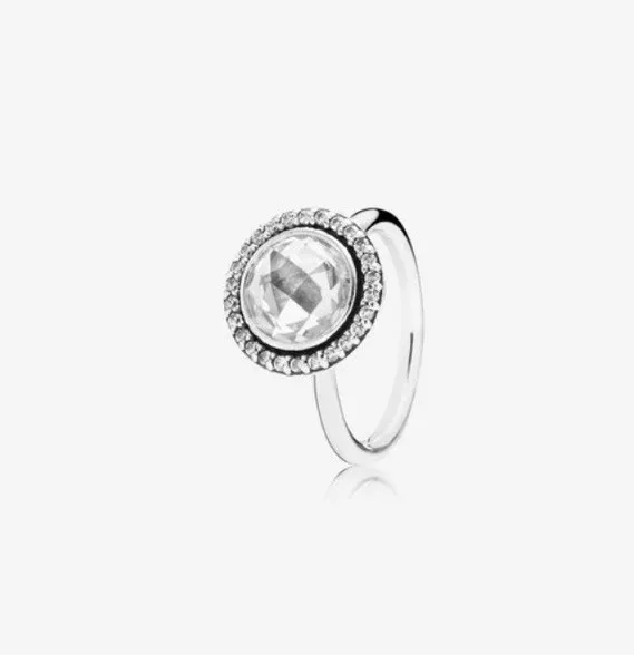 Pandora Brilliant Legacy Ring Clear 56 7.5 925 Sterling Silver