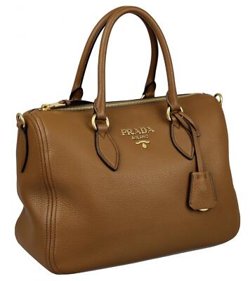 PRADA Leder Schultertasche / Handtasche - Modell 1BB023 - Brown - NEU