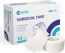 Soft Paper Surgical Tape 1" X 10 Yards, Gentle Adhesion and Hypoallergenic, 1...