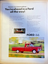1966 Magazine Advertisement Ford Pickup Trucks You're Way Ahead In A Ford