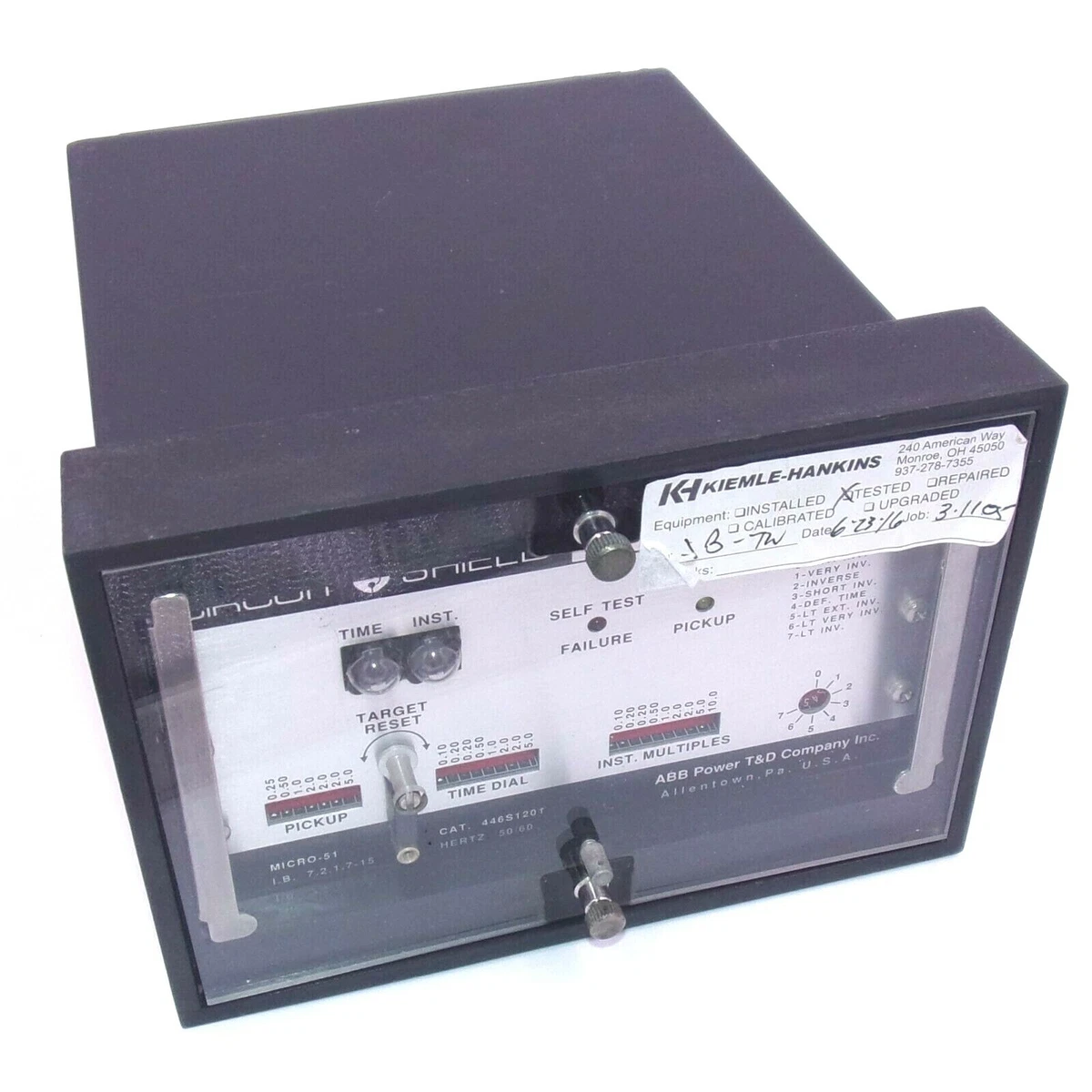 ABB 446S1201 Circuit Shield Overcurrent Relay Asea Brown, 60 OFF