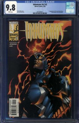 Inhumans 5 CGC 9.8 White Pages 1st New Black Widow Yelena Belova 1999 Marvel 
