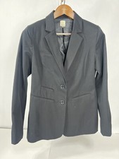 8 ECRU Black Blazer Jacket Womens Blazer Career Medium NORDSTROM M