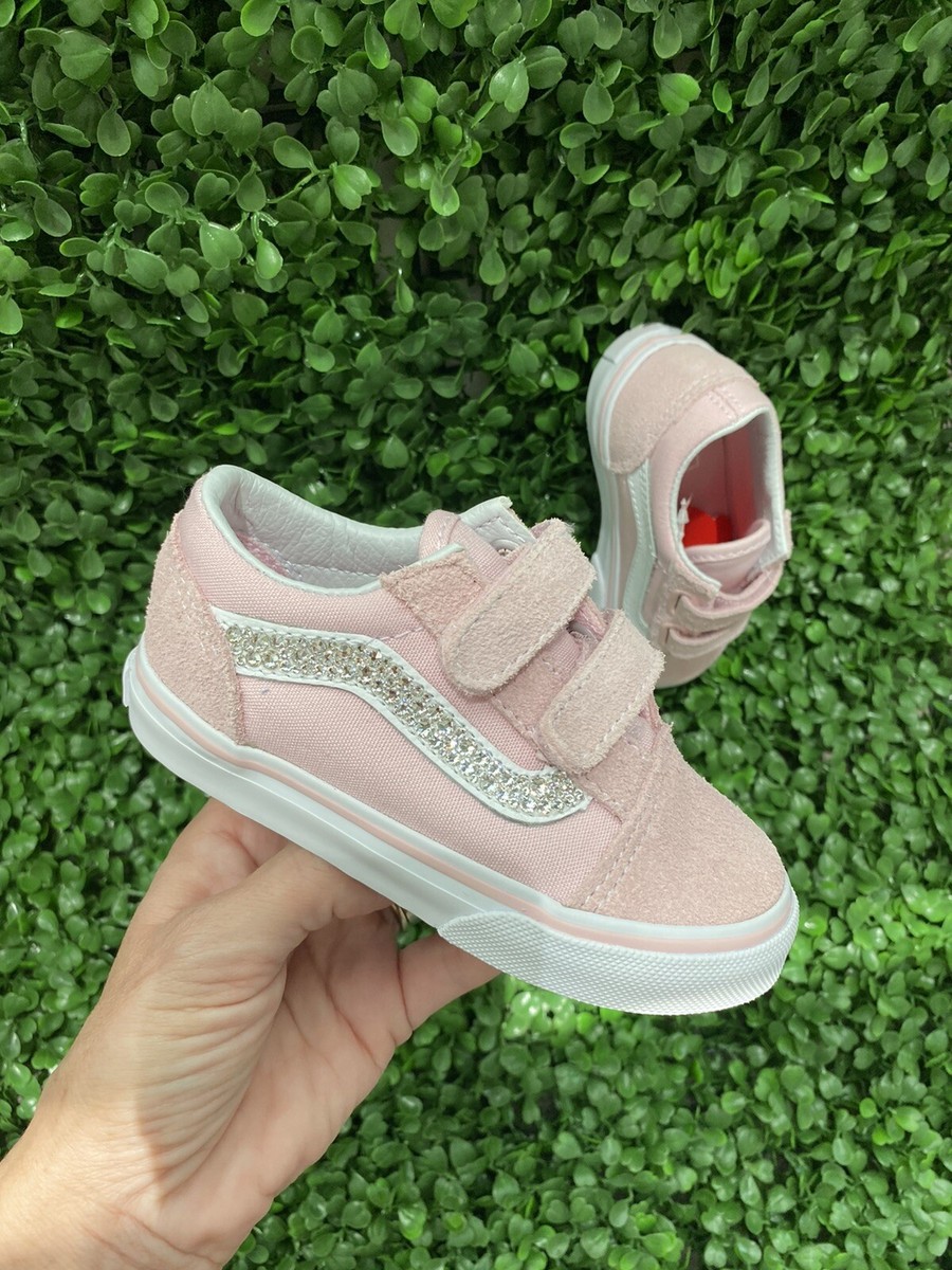 VANS Toddler Old Skool Pink/white Sz