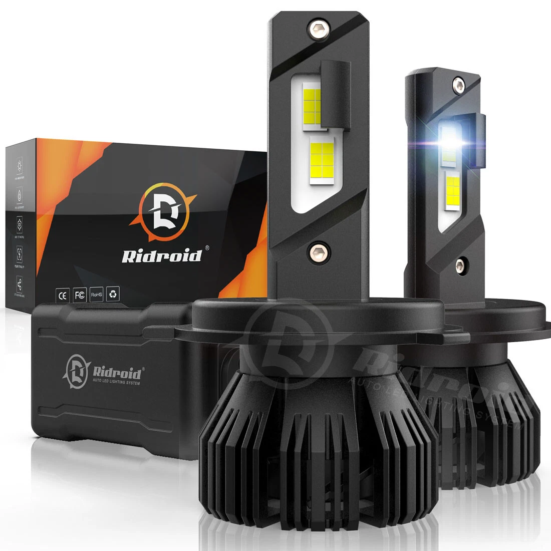 9003 H4 LED Headlight Bulbs Kit 10000W 1000000LM Hi/Lo Beam Super Bright White