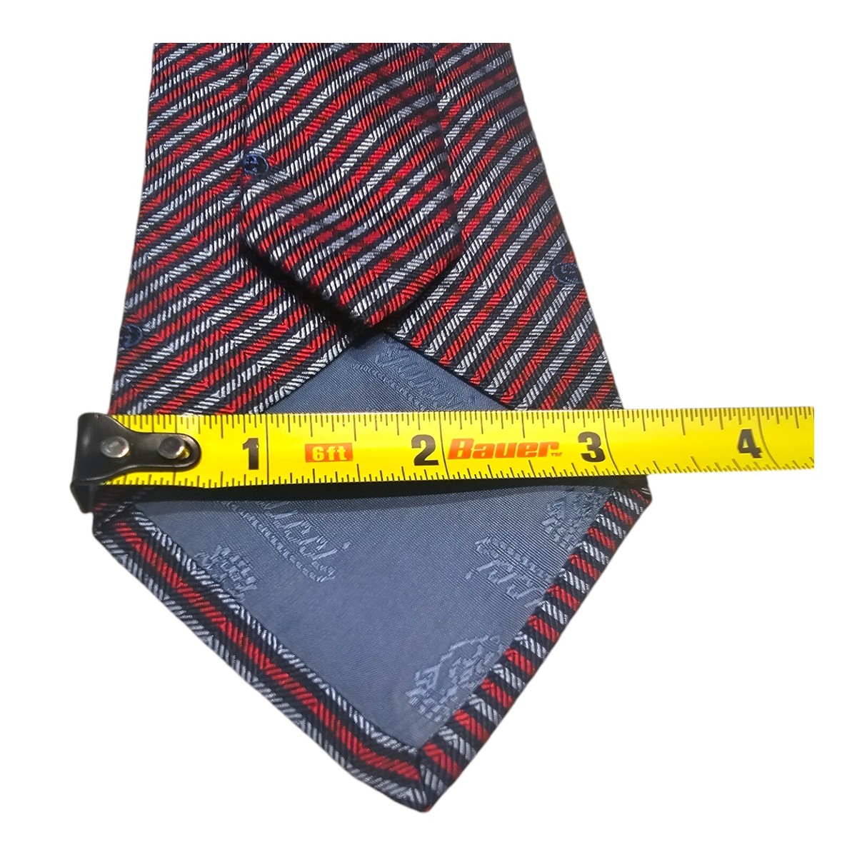 Gucci Gucci Gucci Blue & Red Stripped Silk Tie Made in Italy | eBay
