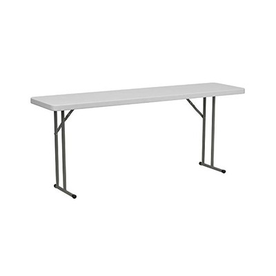 Portable White Training Table 6ft, Flash Furniture Folding Table for Events