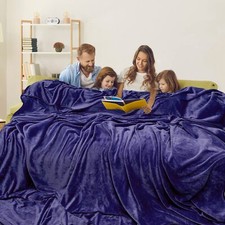 Super Big Fleece Blanket - Oversized King 120"x120", Soft Cozy Extra Large 30...