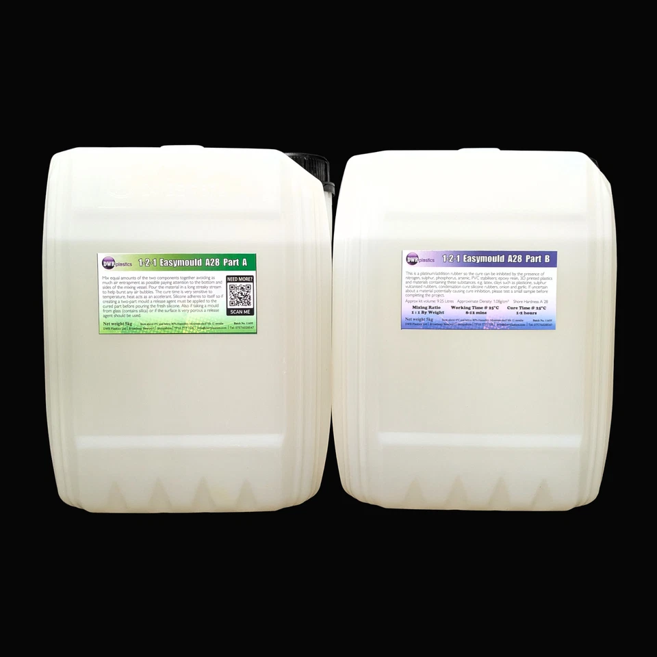 1-2-1 Easy Mould Making Silicone Rubber 10kg Kit - Non toxic - Soap/candle/resin