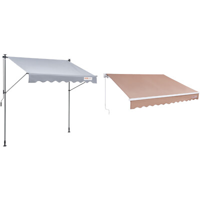 Patio Awning Retractable 6.5/9.8/13/12/8/10'x3.9/8/10/7' Awning Sunshade