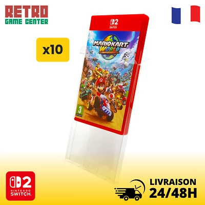 10 Boitiers de Protection Crystal Box Nintendo Switch 2 Neufs - Photo 1/4