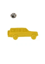 refA34 Mits Pajero Shogun Series 2 LWB 3D car chrome Gold colour lapel pin badge