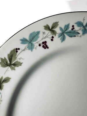 Vintage Fine China, Japan Grape Pattern #6701 Dinner Plates RARE FIND - MINT