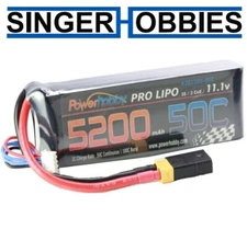 POWERHOBBY PHB3S520050CXT60APT 5200mAh 11.1V 3S 50C LiPo Battery XT60 & TRAXXAS