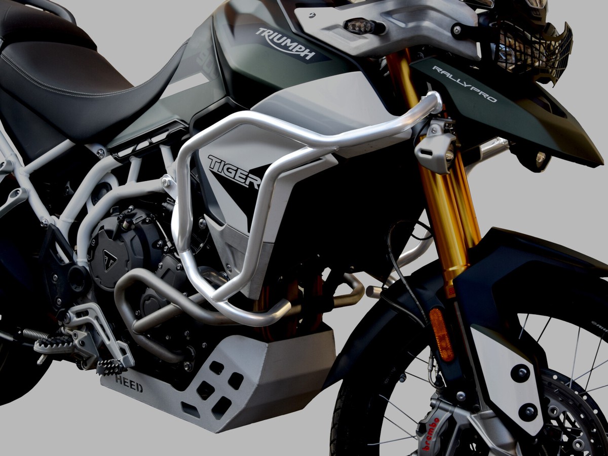 Black Highway Crash Bar Engine Guard For Triumph Tiger 900 (2020-2023) - Upper Fairing Protector