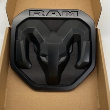 For Ram 1500 2500 3500 2019-23 Rear Tailgate Trunk Lid EMBLEM Badge Matte Black