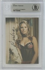 SIGNED Barbra Streisand HOT LINGERIE Photo Print Cut BAS Beckett COA Autographed