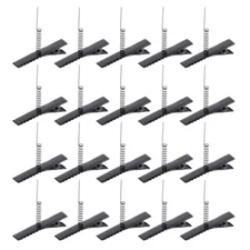  100pcs Metal Duck Bill Hair Clips DIY Accessories 1 Count (Pack of 1) Black