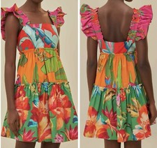 NWT Farm Rio Foliage Mix Cotton Mini Dress, Size XS