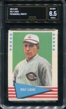 1961 Fleer Baseball Greats #56 Dolf Luque Cincinnati Reds - GMA 6.5 Ex/NM+