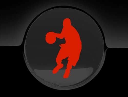 Basketball Player Fuel Cap Car Sticker - Picture 18 of 23