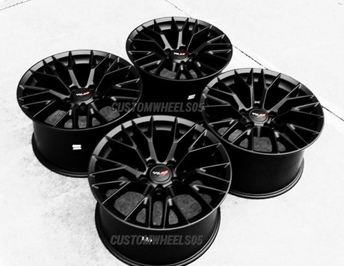 17/18" Satin Black C7 Z06 Style Corvette wheels for 1997-2004 Corvette C5 - Picture 5 of 12