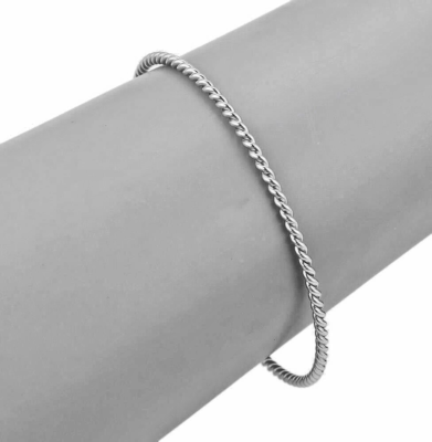 Tiffany & Co. Sterling Silver Twist Rope Bangle Bracelet | eBay
