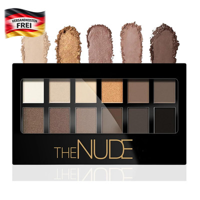 Nude Lidschatten Palette für Frauen - Hochpigmentierte Smoky Eyeshadow Set mit 1