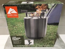 Ozark Trail 7” D S/S Wood Burning Fire Pit/Stove New Open Box