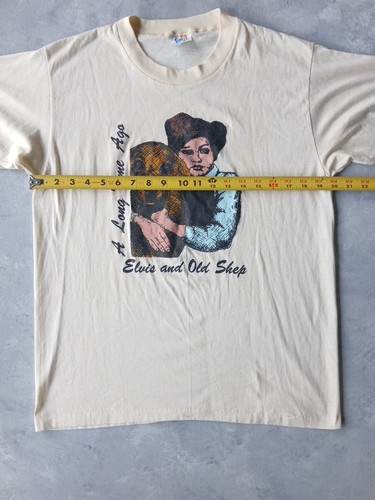 Vintage 70s Elvis Presley Single-Stitch Thin Graphic T-Shirt The King Rock Large - Picture 6 of 7
