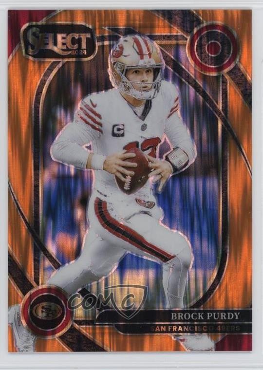 Brock Purdy Orange Prizm Shock #226