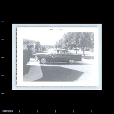 Old Vintage Photo 1957 Man Classic Car Victoria Ford Fairlane 1956 Old Vintage Photo 1957 Man Classic Car Victoria Ford Fairlane 1956