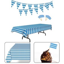 Oktoberfest Tischdecke mit Zugfahne Banner deutsches Bier Party Zubehör