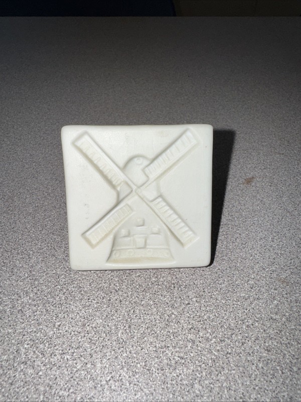 Vintage Clay Butter Stamp Cookie Stamp Dutch Windmill