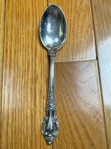 "Eloquence" Teaspoon by Lunt Sterling Silver 37 g.  no mono  6"