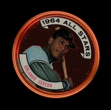 1964 Topps Coins Set-Break #142 Orlando Cepeda AS *GMCARDS*