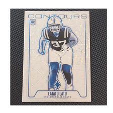 Panini Phoenix Laiatu Latu Colts Contours Rookie Insert #CON-LLU Football Card. rookie card picture
