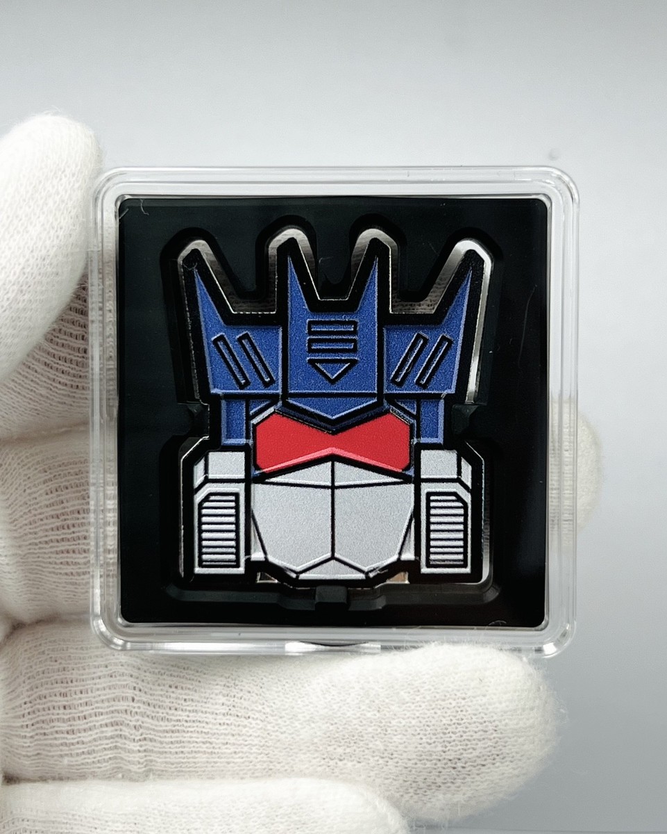 2025 1 oz .999 Silver Transformers Soundwave Head Proof Colorized