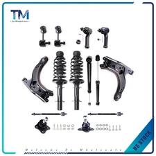 For 1999-01 Vw Beetle Golf Jetta Struts Shocks + Control Arm Ball Joint Tie Rod