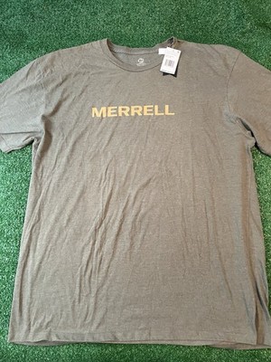 NWT Merrell Mens Heather Gray Size Large T-Shirt Gym Shirt Short Sleeve T Shirt