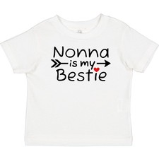 Inktastic Nonna Is My Bestie Baby T-Shirt Nonnas New From Best Grandma Grandson