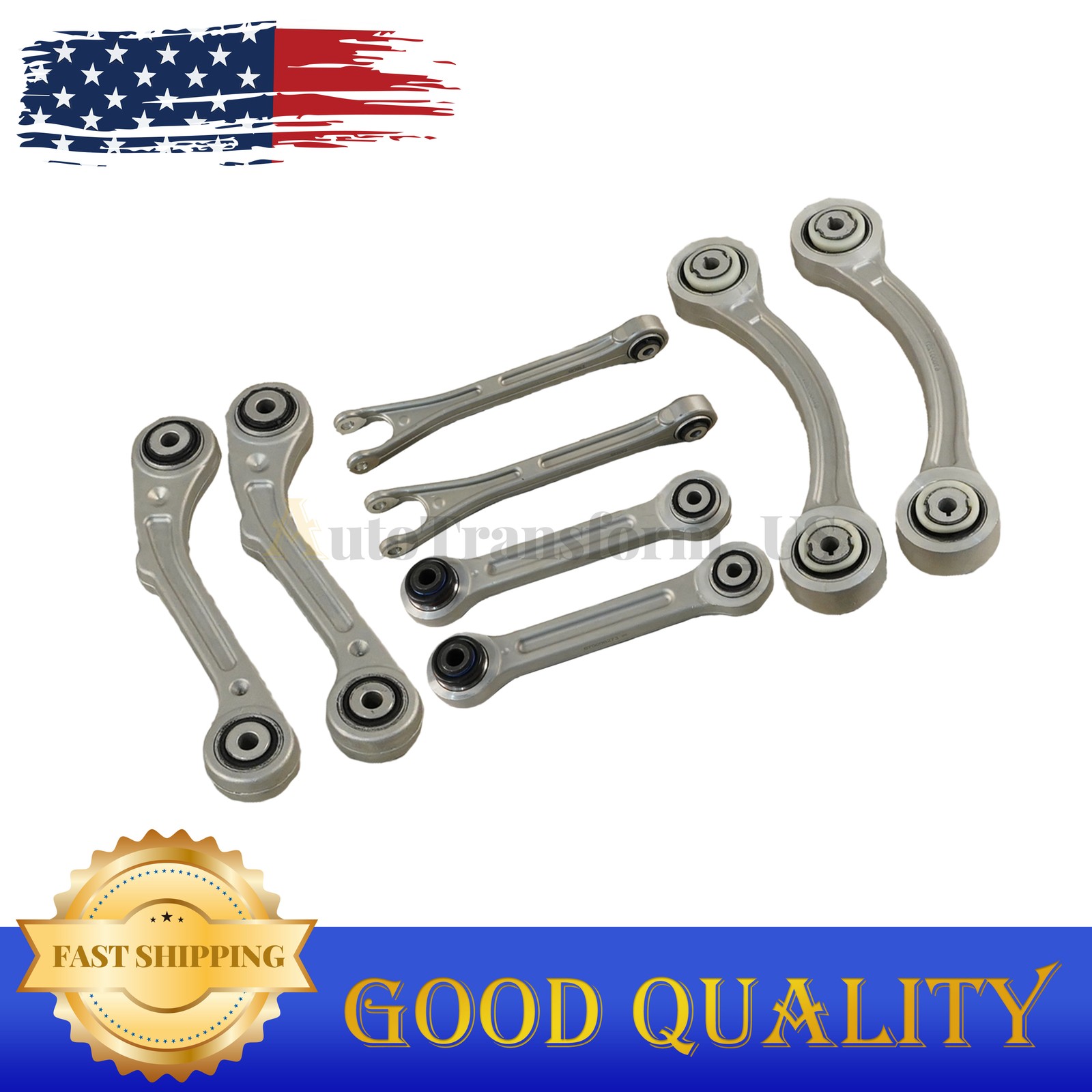 8PCS Fits Maserati Ghibli Quattroporte 14-16 Rear Suspension Control Arm Set US