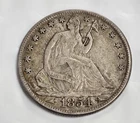 1854 O Seated Liberty Half Dollar 50c J255