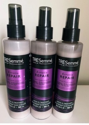 TreSemme Pro Collection Keratin Repair Leave In Treatment Spray 6.1 Oz Lot of 3
