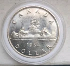 Coin 1 dollar 1954 Canada