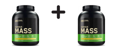 2 x Optimum Nutrition Serious Mass (6lbs) Banana (22,00 EUR/kg)