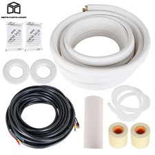 50 Feet 3/8 - 5/8 In High Quality Install Kit For Mini Split Heat Pump Systems