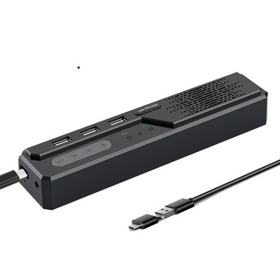3 in 1 USB Computer Speaker with Microphone, PC Laptop Desktop Conference Spe...