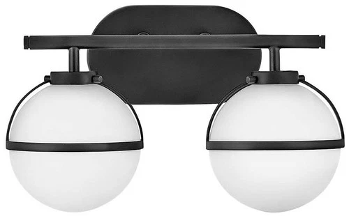 Hinkley Hollis 9 1/4" High Black 2-Light LED Wall Sconce - Picture 1 of 7